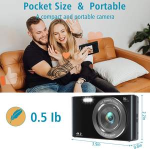 Appareils <span class=keywords><strong>photo</strong></span> numériques <span class=keywords><strong>4K</strong></span> fabriqués en Chine, écran de 2,4 pouces, compacts, point et shoot, zoom numérique 16x, mise au point automatique - Product Image 3