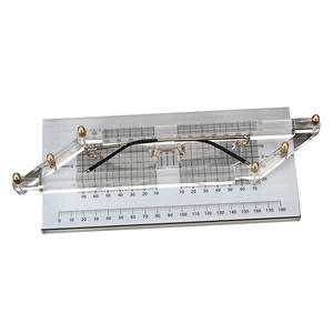 Herramienta de medición de monturas de gafas sin montura, calibre paralelo con escala para ensamblaje de monturas y medición del ángulo de equilibrio - Product Image 1