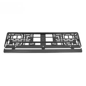 Cadre de plaque d'immatriculation en plastique standard européen, cadre de plaque d'immatriculation ABS à clipser, logo imprimable - Product Image 6