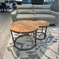Fabricant en gros Deluxstar, meubles pour la maison, table basse pliante moderne, usine ODM, table basse sur mesure pour salon, métal + bois