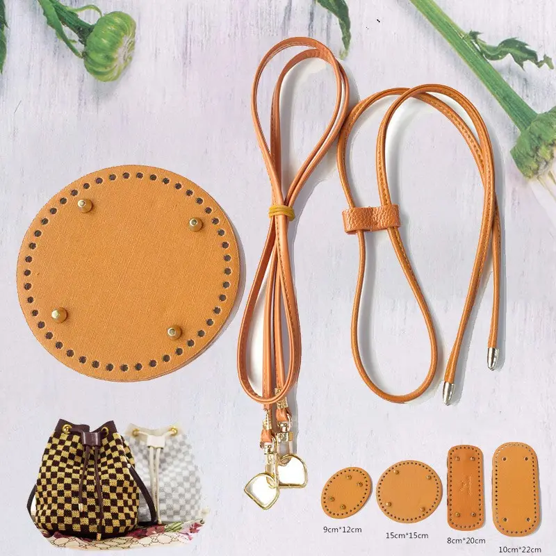 Kit pembuatan tas kulit PU penjualan laris Aksesori pembuatan tas Crochet untuk tas tangan dompet tas selempang bahu