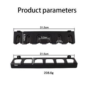 Accessoires de pêche en gros de haute qualité outils de <span class=keywords><strong>canne</strong></span> à pêche présentoir Vertical <span class=keywords><strong>support</strong></span> de <span class=keywords><strong>canne</strong></span> à pêche <span class=keywords><strong>mural</strong></span> en plastique - Product Image 6