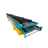 Machine de formage à froid à double profil pour toitures, populaire aux États-Unis, pour panneaux PBR et panneaux Ag, à grande vitesse