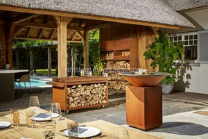<span class=keywords><strong>Barbecue</strong></span> / foyer de cuisson circulaire en acier corten pour jardin - Product Image 3