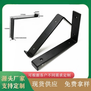 Support d'étagère en L Hanlinchang en acier au carbone, fixation murale à angle droit pour cloison, durable - Product Image 5