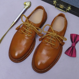 Chaussures Derby pour Hommes – Idéales Mariage, Bureau, Carrière – Polyvalentes, Bout Épais, Talon Renforcé, Lacets, Semelle Cousue Goodyear, Cuir Véritable, Semelle Intermédiaire en Peau de Cheval - Product Image 6