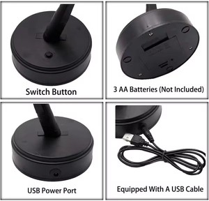 <span class=keywords><strong>Arbre</strong></span> de table veilleuse USB/interrupteur tactile alimenté par batterie bonsaï artificiel fleur de cerisier <span class=keywords><strong>arbre</strong></span> de bureau lampe à LED décoration lumineuse - Product Image 6