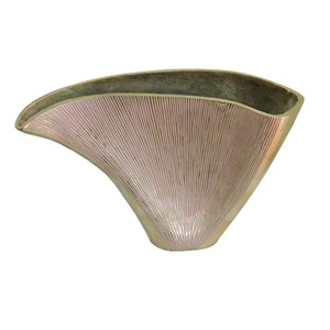 Jarrón de Metal de Aluminio de Estilo Moderno Hecho a Mano, Florero Duradero de Latón y Acero para Decoración de Mesa de Boda, Jarrón de Hierro para Mesa de Salón - Product Image 1