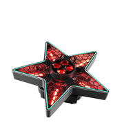 Luz LED RGB Retro de 150W con Efecto Cinco Estrellas 4 en 1, Luz de Efecto DJ con Control de Píxeles Bee Eye, Adecuada para KTV, Bares y