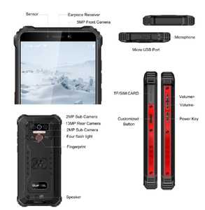 Smartphone robuste <span class=keywords><strong>OUKITEL</strong></span> <span class=keywords><strong>WP5</strong></span> 5,5 pouces 4G, étanche IP68, processeur MT6761 Quad Core, 4 Go de RAM, 32 Go de stockage, batterie 8000 mAh, triple caméra - Product Image 5