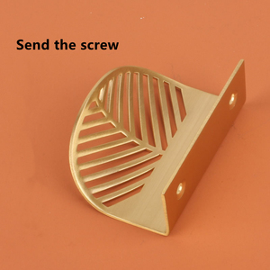 JAYA Furniture <strong>Handle</strong> Knob Nordic Light Luxury Brass Leaf and butterfly Shape <strong>Handle</strong> Without Punching <strong>Copper</strong> <strong>Handle</strong> - Product Image 5