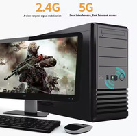 Adaptador WiFi-5 Inalámbrico de Doble Banda 2.4G 5G de 600Mbps, Dongle USB WiFi, Tarjeta de Red para PC Portátil Windows 7 8 10 11