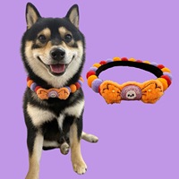 Kalung Kerah Hewan Peliharaan Mutiara Resin Renda, Dapat Disesuaikan, Mewah, Berkilau, untuk Anjing Kecil dan Sedang, Dekorasi Pesta Pernikahan