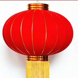 Linterna de Tela Roja Grande de Alta Calidad para el Festival de Primavera - Product Image 1