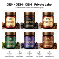 Poudre d'adaptogène naturel SYC OEM, Shilajit de l'Himalaya, acide fulvique 85+, oligo-éléments pour soutenir l'énergie, la résistance et la vitalité (50g)