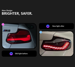 Nueva Luz Trasera LED Aoto Clear 6000K para Serie 2 F22 F23 2014-2021, Conexión Directa, Señal de Giro y Freno, 100% Compatible - Product Image 2