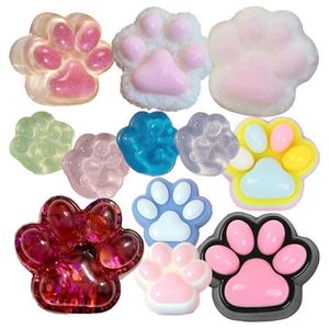 Premium Kawaii Cat Paw Silicone Plastic <b>Squishy</b> Toy Set Soft Slow Rising Mochi Texture Sensory Fidget Stress Relief Ball - Product Image 6