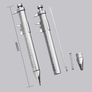 Bolígrafo con regla metálica de 150 mm, herramienta de escritura para uso en oficina y escuela - Product Image 1