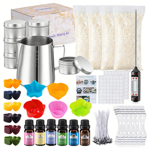 Peony Jar <b>Candle</b> Molders Silicone Making <b>Set</b> Floral Wax Artisan Workshop Starter Materials Development Bundle Deluxe - Product Image 4