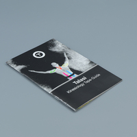 Logo personnalisé d'usine pliable feuille unique brochure dépliant instructions manuelles flyer dossier livret feuille d'impression