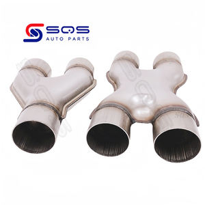 SQS, punta de escape personalizada de fábrica de alta calidad, tubo X, Conector de adaptador de escape doble de acero inoxidable 201, <span class=keywords><strong>precio</strong></span> de fábrica - Product Image 4