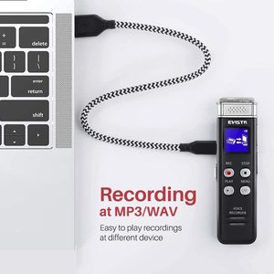 Aomago <span class=keywords><strong>Dictaphone</strong></span> haute sensibilité format MP3 16 Go, réduction de bruit, enregistreur vocal professionnel miniature pour <span class=keywords><strong>interview</strong></span> - Product Image 4