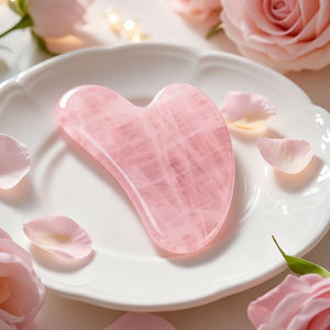 Rodillos Dobles de Piedra Gua Sha de Jade Natural, Antienvejecimiento, Adelgazantes, Múltiples Colores Disponibles, OEM/ODM, Caja Personalizada con Logotipo para el Rostro - Product Image 2