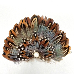 Accessoires de chapeau en forme d'éventail au design personnalisé, plumes naturelles, plumes artisanales pour chapeaux, décoration de vêtements - Product Image 5