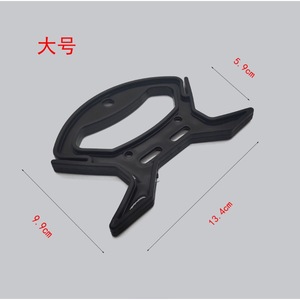Enrouleur de ligne de pêche épaissi en plastique, manuel, pour ligne de pêche à la main, grande et petite taille, noir et rouge - Product Image 5