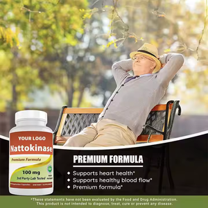 OEM นาตโตคิเนส 100 มก. 2000 FU แคปซูล บำรุงสุขภาพหัวใจ ช่วยการไหลเวียนโลหิต ประสิทธิภาพสูง 90 แคปซูล สำหรับคนทานมังสวิรัติ - Product Image 3