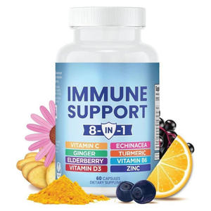 Complément alimentaire OEM 8-en-1 : Capsules de soutien immunitaire avec Échinacée, <span class=keywords><strong>Zinc</strong></span>, <span class=keywords><strong>Vitamine</strong></span> <span class=keywords><strong>D</strong></span> 5000 UI, Curcuma, Curcumine <span class=keywords><strong>et</strong></span> Gingembre - Product Image 6