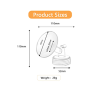 Gran oferta 2025, accesorios para sacaleches, pezón de brida de PP reemplazable, tamaño de 15 a 32mm de boca ancha, Compatible con Spectra