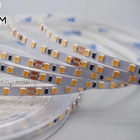 Bande LED flexible haute performance CRI 90 DC 24V 120 LED/m 2835, 8mm, découpable, blanc chaud, pour éclairage sous armoire ou étagère