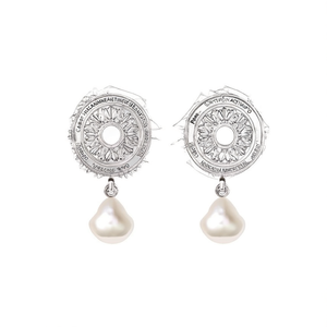 Pendientes de Perlas de Acero Inoxidable 316L con Baño de Oro PVD, Resistentes y Sostenibles, Estilo Lágrima, Joyería para Mujer - Product Image 2