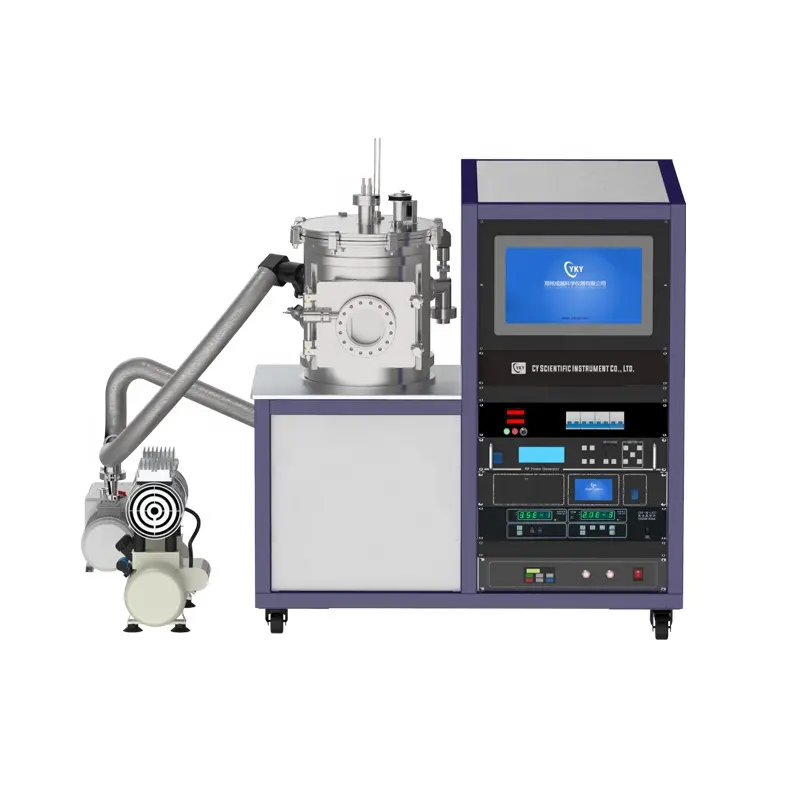 Two Head Magnetron Sputtering System with Stainless Steel Vacuum Chamber for Metal Coating