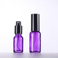 Flacons compte-gouttes en verre violet pour sérums et huiles essentielles