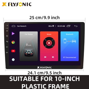 Flysonic miễn phí tác phẩm nghệ thuật 10.1 inch đôi DIN MP5 Máy nghe nhạc phong cách khác nhau UI kỹ thuật số sản phẩm xe hơi tự động sản xuất đài phát thanh xe hơi - Product Image 3