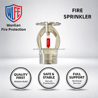 68 ℃   Kepala Sprinkler Kebakaran Tipe Standard Response Pendent, Sprinkler Kebakaran Baja Tahan Karat untuk Sistem Perlindungan Kebakaran Otomatis