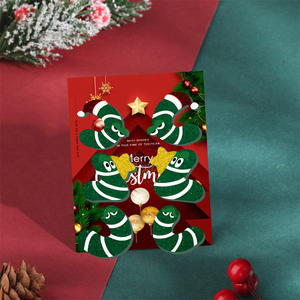 Nuevos Aretes de Acero Inoxidable Estilo Vintage con Cuarzo - 3 Pares de Aretes de Fiesta con Diseño de Gorro Navideño, Chapados en Oro de 24K, Venta Directa de Fábrica - Product Image 1