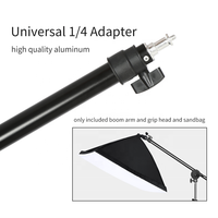 Takenoken — prise de vue pour Studio Photo, 1.4M, bras supérieur réglable en aluminium, avec trépied, pince pour support, et sac à sable