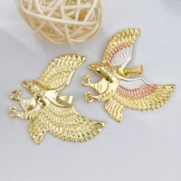 Pendentif Aigle Plaqué Or 14K JML pour Hommes, Vente en Gros, Pendentif Tricolore pour Collier Homme, Chapado En Oro Los Hombres Collar