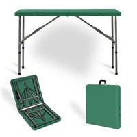 Table de camping portable de haute qualité 1,2 m, pliable, pour réunion, bureau, acier, plastique, mobilier d'extérieur moderne