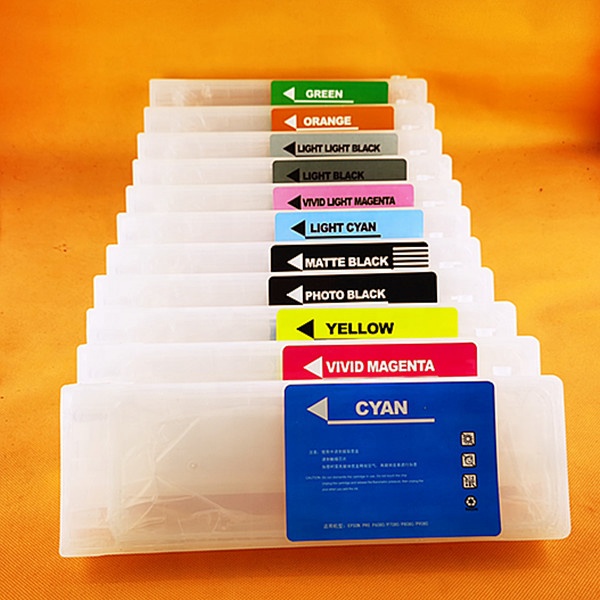 Многоразовые картриджи с одноразовым чипом для принтера Epson P8000 P8070 P8080 P9000 P9070 P9080