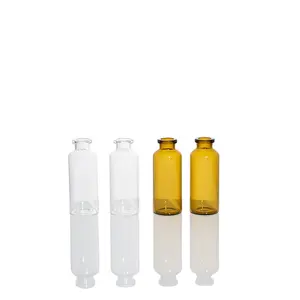 Custom size and logo printed glass vial bottle 2R 4R 6R 8R 10R 15R 20R 25R 30R vials