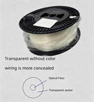 Kabel Serat Optik Single Mode G.657A2 Tahan Tekuk, Radius Tekuk 7.5mm, Diameter 0.25mm, Transmisi Data Drone UAV Terhubung