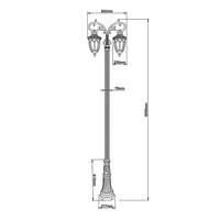 Lampadaire Solaire Extérieur Européen pour Jardin, Capteur de Lumière, Étanche IP65, Idéal pour Rue, Cour et Pelouse