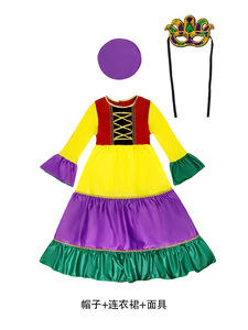 Renaissance médiévale Mardi Gras robe de princesse fille espagnole Jarabe danseuse déguisement pour Halloween carnaval fête vêtements - Product Image 6