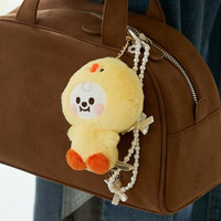 Porte-clés pendentif en peluche personnalisé Capybara de la série Bébé Animaux, mignon, en tissu de coton et coton PP, anti-stress, pour filles, idéal comme cadeau pour sac