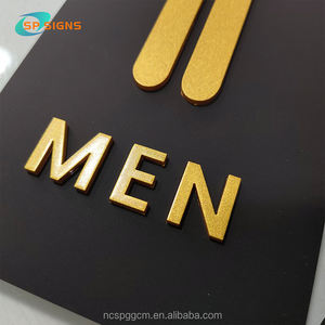 SP علامة باب مخصصة من الفولاذ المقاوم للصدأ علامة فندق أكريليك بدون تدخين اسم طريق ليد لوحة باب غرفة المنزل رقم العلامة - Product Image 5