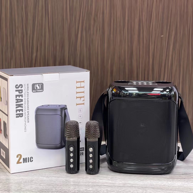 Home HiFi Audio Speaker YS220 Effect Wireless Microphone Karaoke Family Party KTV Karaoke Portable Subwoofer Spaekers